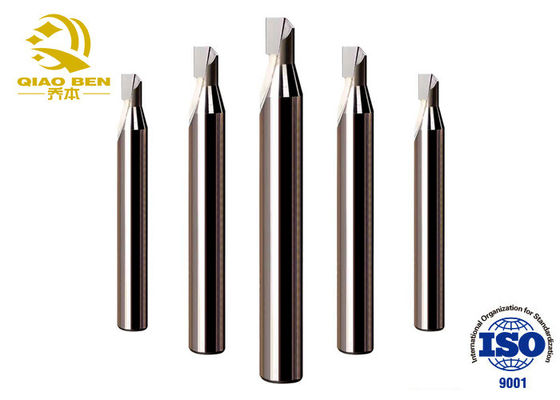 2 Flutes Polycrystalline Diamond Cutting Tools PCD Corner Radius For Acrylic